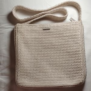 Vintage The Sak Ivory Crocheted Shoulder Bag